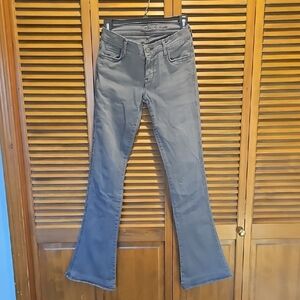 7 For All Mankind Gray Flare Jeans